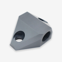 High-performance Cutting Tools Cnc Milling Lathing Drilling Silver Anodize Aluminum 6061 Sandblast Parts Customized Shape