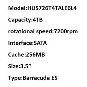 ฮาร์ดไดรฟ์เซิร์ฟเวอร์แบบเมคานิคอลระดับองค์กร 4TB รุ่น HC310 SATA 7200 RPM 256MB CMR แนวตั้ง ขนาด 3.5 นิ้ว HUS726T4TALE6L4 - Product Image 2