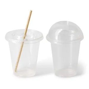 Gobelets transparents en PLA de 12 oz, de qualité alimentaire, à base de plantes, compostables, de diamètre 95 mm, en boîte verte, pour boissons - Product Image 2