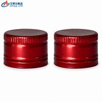 Bouchon de bouteille en aluminium à vis 28 mm, vente en gros, personnalisé pour bouteilles en verre