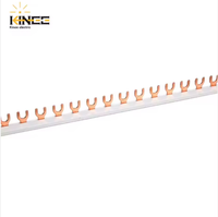 Barres de distribution électriques en cuivre KINEE HC301 2P, bornes 2P 3P 4P 63A Type U 220V/380V, 24 prises, équipement de distribution d'énergie 1.5*7"