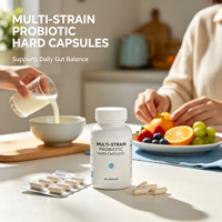 Formule complexe de capsules probiotiques végétaliennes, mélange multi-souches pour le soutien digestif et immunitaire des adultes