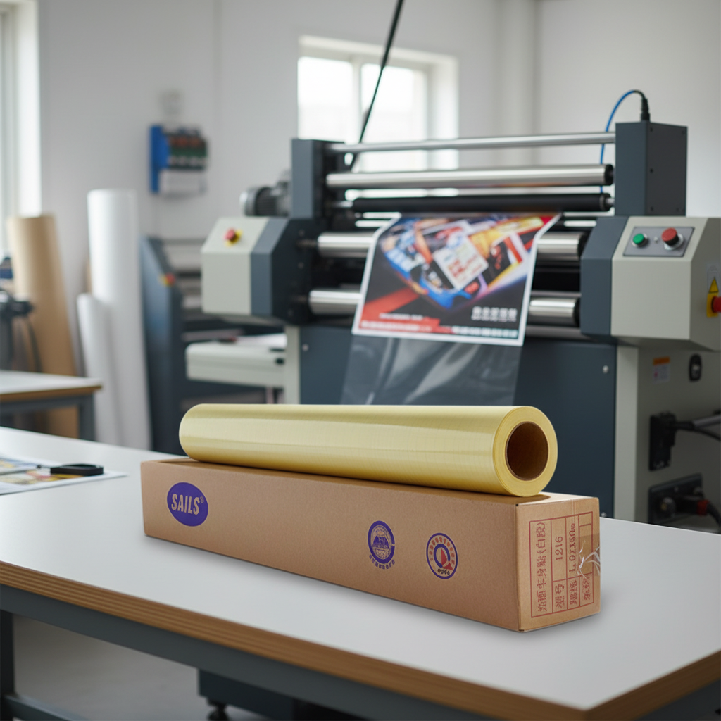 Custom UV Resistant Glossy/Matte Permanent Glue Self-Adhesive Cold Lamination PVC Film Roll