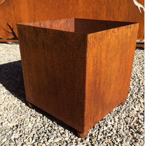 Jardinière en acier corten écologique pour jardins domestiques, pots de fleurs à utiliser au mur et au sol - Product Image 2