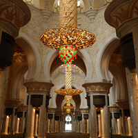 Lustre en cristal de luxe sur mesure pour église, mosquée, éclairage suspendu multicouche, lampes de plafond pour décorations de hall d'hôtel