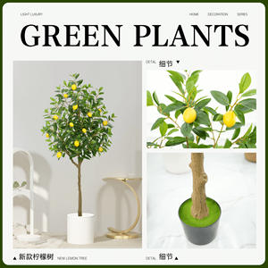 Árbol de Limón Artificial de Seda de Alta Calidad, Hojas y Flores Realistas, Diseño Ecológico y Duradero para Uso <span class=keywords><strong>en</strong></span> Interiores/Exteriores, Venta al por Mayor - Product Image 3