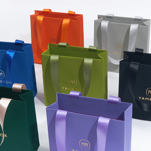 Boyang vente en gros, sac à provisions en papier pour emballage cadeau de bijoux de luxe, bon marché - Product Image 3