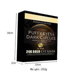 Bosman vente en gros 20 paires de patchs pour les yeux sans silicone hydratant <span class=keywords><strong>anti</strong></span>-rides collagène d'or 24 carats masque sous les yeux réduire les <span class=keywords><strong>cernes</strong></span> - Product Image 1