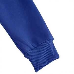 เสื้อสเวตเชิ้ตมีฮู้ดทรงโอเวอร์ไซส์สำหรับผู้หญิง สีพื้น ผ้าฝ้ายถัก มีกระเป๋า เสื้อกันหนาวแบบสวมใส่สบาย ความยาวปกติ เสื้อฮู้ดผู้หญิง - Product Image 5