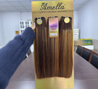 Extensions de cheveux humains brésiliens, 3 pièces par paquet, soyeuses et lisses, super double drawn, prix abordable, lots de cheveux humains, prix d'usine