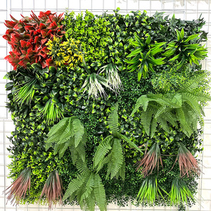 Ruopei <span class=keywords><strong>Shein</strong></span> - Panel de Pared de Hojas de Plástico para Decoración del <span class=keywords><strong>Hogar</strong></span>, Panel Verde Artificial, Seto de Boj, Césped Artificial - Product Image 1