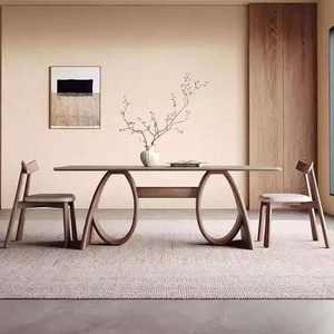 Table de salle à manger en bois de haute qualité, style moderne, longue, fabriquée au Vietnam - Product Image 1