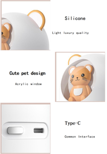 Hot bán Dễ thương Gấu thiết kế siêu âm tạo độ ẩm di động yên tĩnh <span class=keywords><strong>Mist</strong></span> <span class=keywords><strong>Maker</strong></span> với LED ánh sáng ban đêm cho phòng ngủ trẻ em phòng nhà văn phòng - Product Image 5