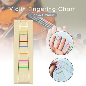 4/4 Violin-Intonations-Aufkleber Fingertisch Chart Band Marken-Aufkleber Übungs-Trainer-Skala-Aufkleber für Anfänger - Product Image 4