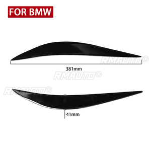 ฝาครอบตกแต่งขอบไฟหน้าสีดำ 1 คู่ สำหรับ BMW ซีรีส์ 4 M3 M4 F32 F33 F36 F80 F82 F83 สติ๊กเกอร์ติดขอบไฟหน้า - Product Image 3