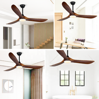 Ventilateur de plafond 42/48 pouces avec lumière dimmable, télécommande, moteur DC, ventilation et décoration – Vente en gros pour chambre à coucher