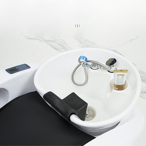 Professional Spa Shampoo <b>Bed</b> with Intelligent Massage Mechanism Comfortable Head <b>Pillow</b> and Beauty Salon Washing Station Use - Product Image 4