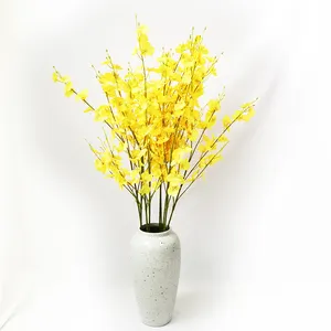 Orquídea artificial para amazon hotsale, plantas de simulação decorativa e artificial para dança de orquídea e flores