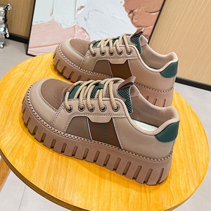 Chaussures de sport à plateforme pour femmes multi-saisons, portées <span class=keywords><strong>sans</strong></span> frotter les pieds, respirantes, assorties de couleurs, chaussures décontractées à la mode coréenne - Product Image 4