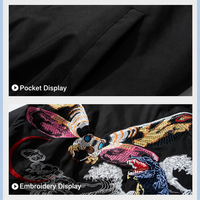 Veste brodée ODM avec logo 3D, veste streetwear pour homme, pour marque, faible MOQ