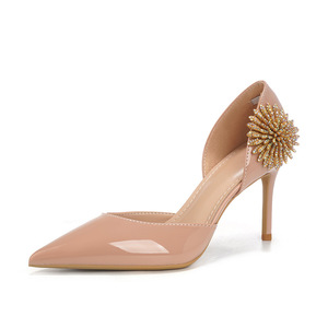 Zapatos de Tacón de Aguja con Flores de Diamantes de Imitación 2026, de Charol con Punta Fina, Tacones de 6CM/8CM/10CM para Mujer - Product Image 5