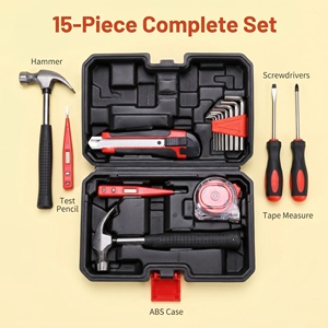 Juego de Herramientas Manuales Multiusos de 15 Piezas <span class=keywords><strong>para</strong></span> <span class=keywords><strong>Muebles</strong></span> Listos <span class=keywords><strong>para</strong></span> Armar y Reparaciones Generales del Hogar - Product Image 2