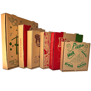 Food-Grade Art Paper Bronzed Pizza Box: Premium Custom Luxury <b>Takeaway</b> Delivery Packaging for High-End Pizzerias & Restaurants - Product Image 1