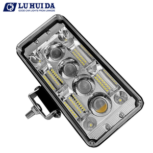 Ip67 Waterdicht Wit + Geel Licht Offroad Led Rij Licht Fabriek Hoge Lumen 12V 24V High Power 58W Autolamp