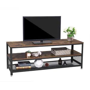 Industrial Design Entertainment And Home Center Tv Stand 2 Shelves Console Table Tv Cabinet Stand