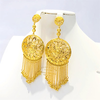 Boucles d'oreilles en gros en promotion, bijoux africains et turcs plaqués or, les meilleures boucles d'oreilles de notre usine, boucles d'oreilles étanches pour femmes