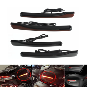 Feu arrière latéral LED <span class=keywords><strong>rouge</strong></span> pour Indian Challenger Pursuit 2020+ avec adhésif 3M Plug-N-Play Fumé <span class=keywords><strong>Rouge</strong></span> - Product Image 1