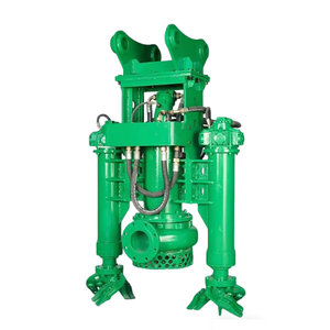 Bomba de lodos sumergible hidráulica de hierro para excavadora con agitador, conexión de brida, cromo, bombeo de 2-5 m/s - Product Image 2