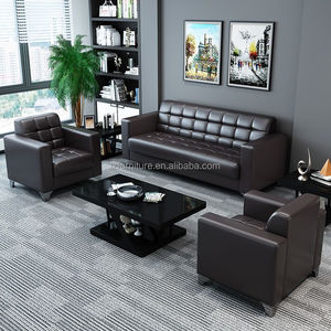 Sofá de Recepción Comercial de Diseño Moderno, Cuero Sintético PU de Alta Calidad, para Oficina, Hogar, Sala de Estar, Ecológico - Product Image 3