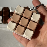 In Stock 9-key Keypad Cute Cate Shape Keyboard Clicker Keycaps Fidget Press Button Mini Keyboard