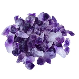 Factories supply natural amethyst tooth stone crystal raw stone aromatherapy diffuser stone degaussing crystal