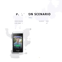 HFSecurity HF-RA08 Controllo Accessi con Riconoscimento delle Vene Palmari, Schermo Touch da 8 Pollici, SDK Gratuito e Software Cloud per Palestre