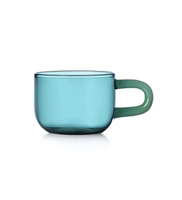 Tasses à café froid en verre borosilicate personnalisées, tasses à lait et à expresso pour fêtes et restaurants