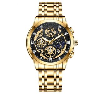 OEM ODM Stainless Steel Alloy Designer Men's Mechanical Watches Coin Luxury 41MM Glass Dial Waterproof Quartz Watches - Product Image 5