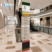 Signalisation directionnelle en aluminium et acrylique, panneaux de signalisation directionnelle personnalisés, panneaux de guidage pour le stationnement, panneaux directionnels éclairés par LED