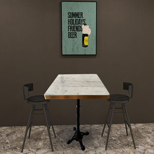 Mesa de mármol para <span class=keywords><strong>bar</strong></span> y pub, venta al por mayor, directa de fábrica, 110cm - Product Image 1