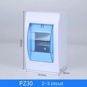 2-3 WayCustom PZ30 Plastic Distribution Box Surface & Recessed Mount Circuit Breaker Enclosure IP44 Indoor Electrical Panel - Product Image 2