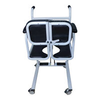 Chaise de transfert de réadaptation pliable à double siège, légère, en acier, mobile, avec levage hydraulique, unisexe, flexible