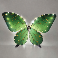 Ornithoptère Papillon Lumineux 70x52cm 68g Léger Aile en Maille Translucide LED Blanc Chaud Contrôle Bluetooth 2.4G Jouet Volant