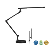 Lámpara de Escritorio LED con Base Plegable, Atenuación Táctil/Color, Fuente de Luz Única para Protección Ocular, Adecuada para Dibujo y Diseño en Escritorio