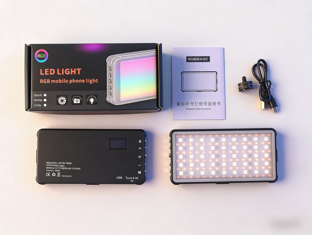 Factory Price Vloglite Mini Rechargeable 135 LED RGB Video Fill Light 2500K-9000K Color Temperature Camera Filming Photo