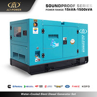 Générateur diesel triphasé AC KVA KW avec ATS pour la secours électrique des centrales électriques, 500 KVA, boîtier étanche aux intempéries