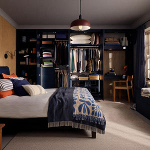 BALOM Armoire sur mesure moderne haut de gamme pour chambre à coucher, meuble de rangement modulaire en bois, placards et armoires intégrés - Product Image 1