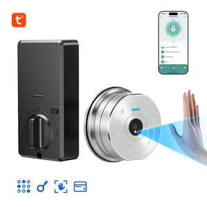 <span class=keywords><strong>Serrure</strong></span> électronique intelligente sans clé à reconnaissance de veine palmaire, étanche, pour porte, compatible carte IC et code d'accès, idéale pour la location Airbnb - Product Image 1