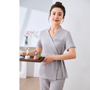 Uniformes Unisex de Manga Corta para Cosmética, Odontología, Gestión de la Piel, Masajes, Club de Salud y Fisioterapeutas - Product Image 5