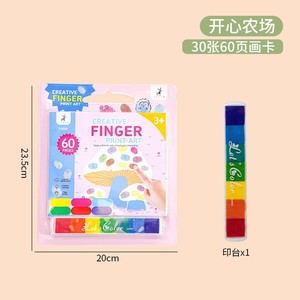 Livres <span class=keywords><strong>de</strong></span> peinture au doigt DIY 2026 pour enfants, tampons d'<span class=keywords><strong>encre</strong></span> à colorier en anglais, livre <span class=keywords><strong>de</strong></span> gribouillage pour enfants, jouets d'éveil éducatif - Product Image 3